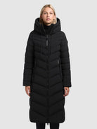 khujo-mantel-stoane2-black-damen-steppmantel-lang image 4