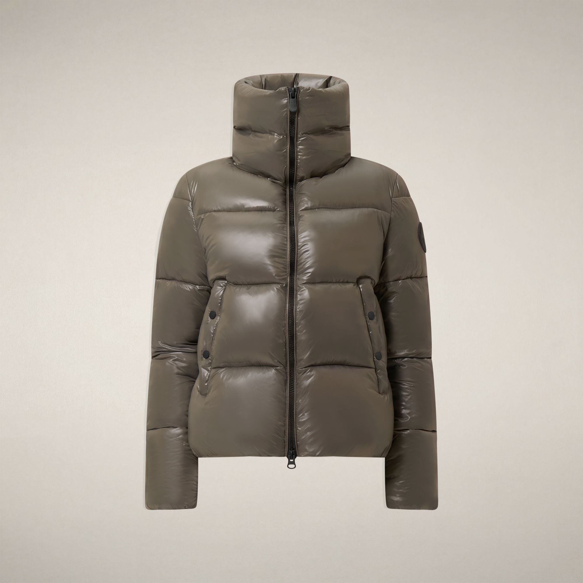 save-the-duck-isla-damen-piumino-mit-hohem-kragen-gunmetal-grau image 3