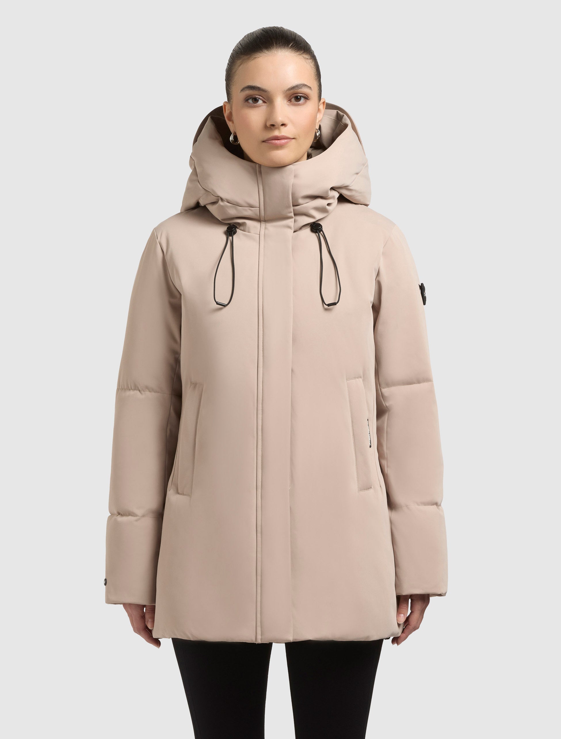 khujo-jacke-allap-macaroon-beige-teilgesteppte-winterjacke-mit-kapuze image 4