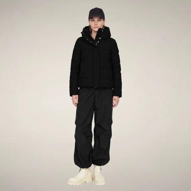 save-the-duck-arena-damen-parka-kurz-schwarz image 1