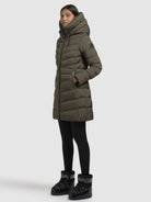 khujo-jacke-tuhani4-khaki-superleichte-steppjacke-mit-kapuze-und-zwei-wege-rv image 5