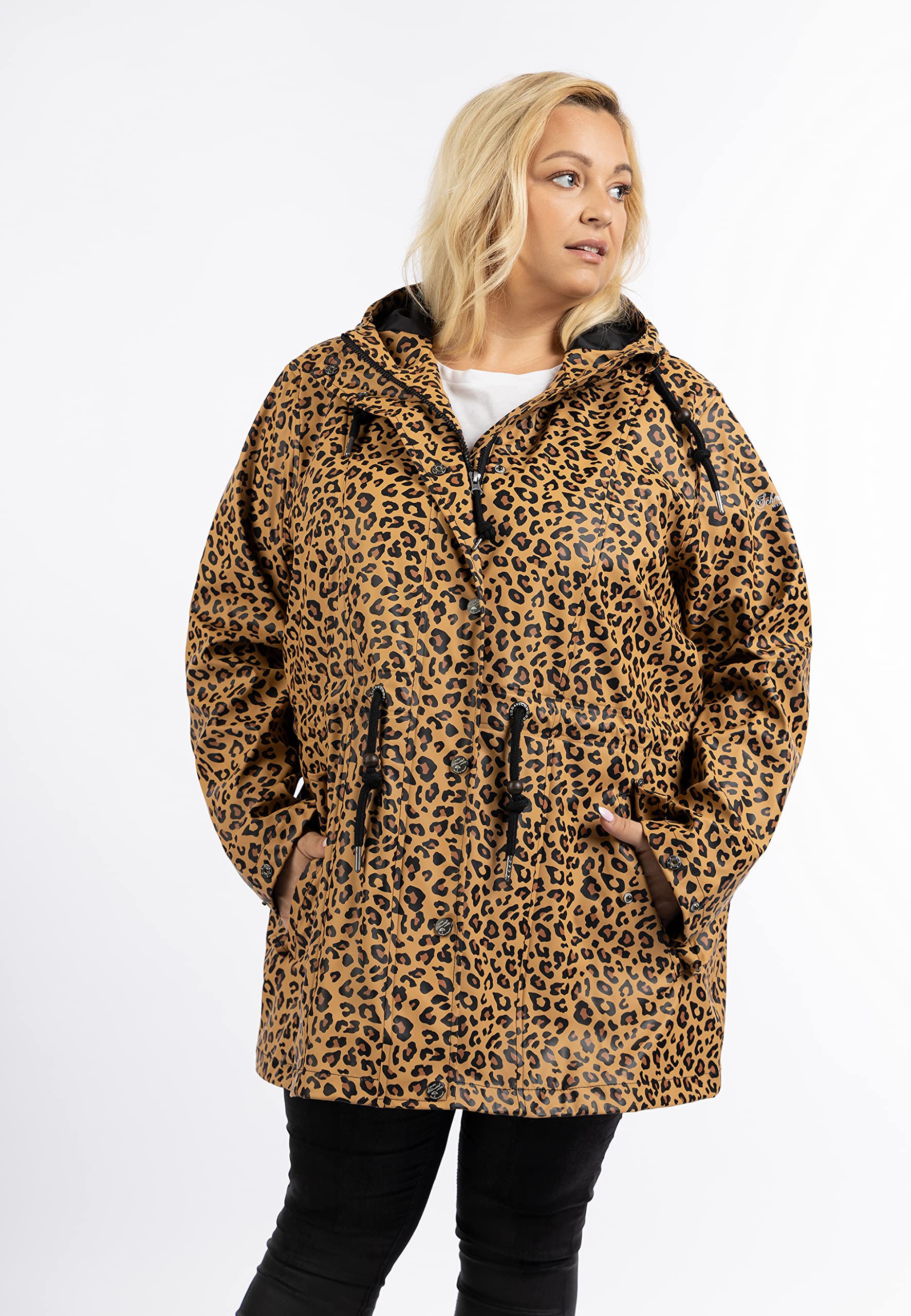 schmuddelwedda-damen-plus-size-regenmantel-mit-leoprint image 5