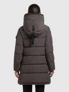 khujo-coat-kelsi-graphite-gray-kurzer-wattierter-steppmantel image 3
