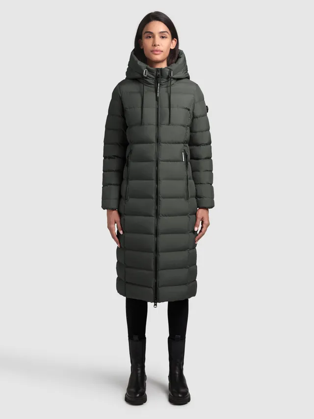 khujo-coat-simmie-foam-green-damen-steppmantel-knielang-regular-fit-mit-kapuze image 1