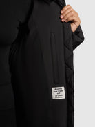 khujo-coat-guda-damen-steppmantel-black-loose-fit image 8