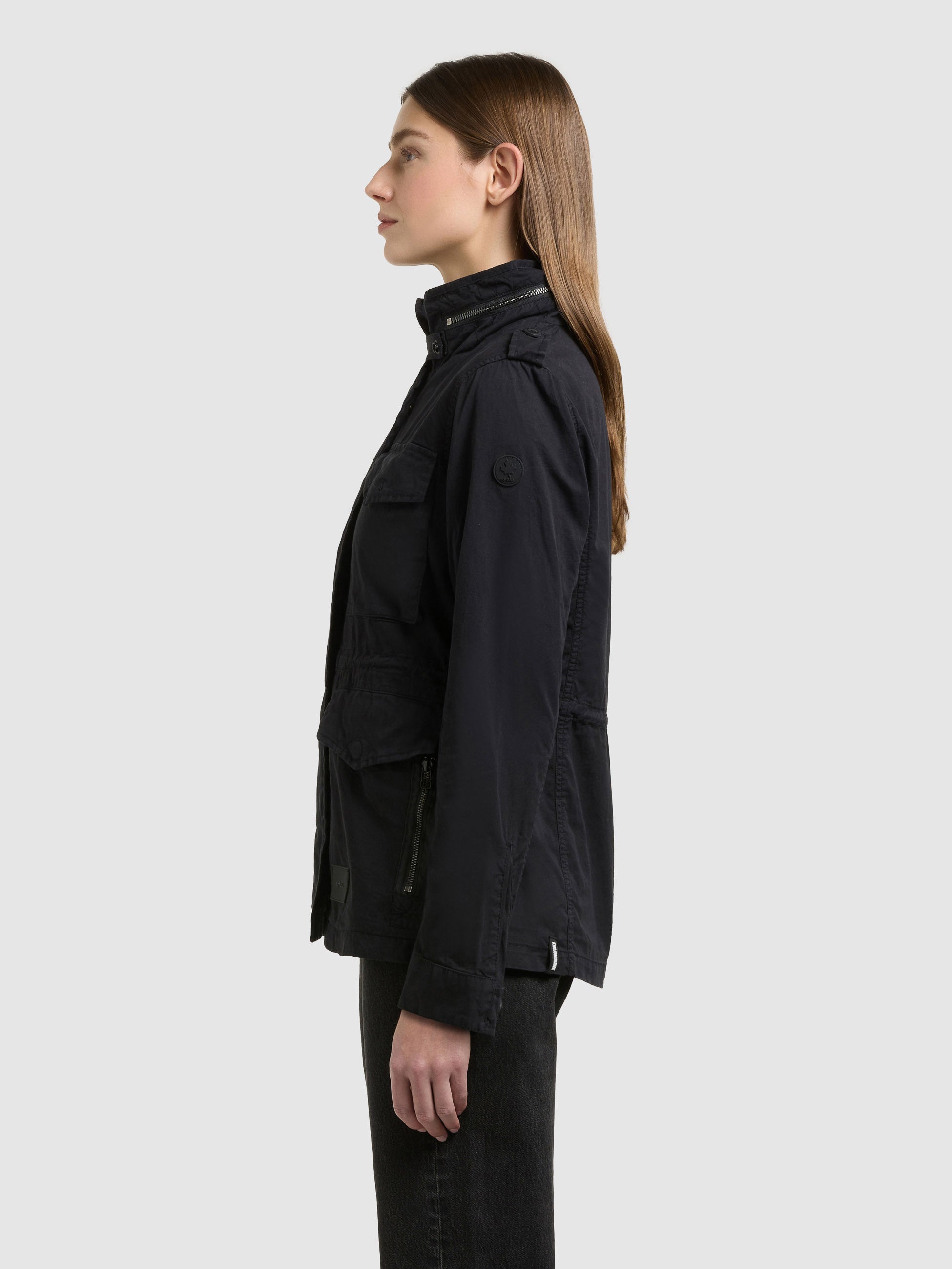 khujo-jacke-nori-black-fieldjacke-aus-baumwolltwill-im-military-stil image 5