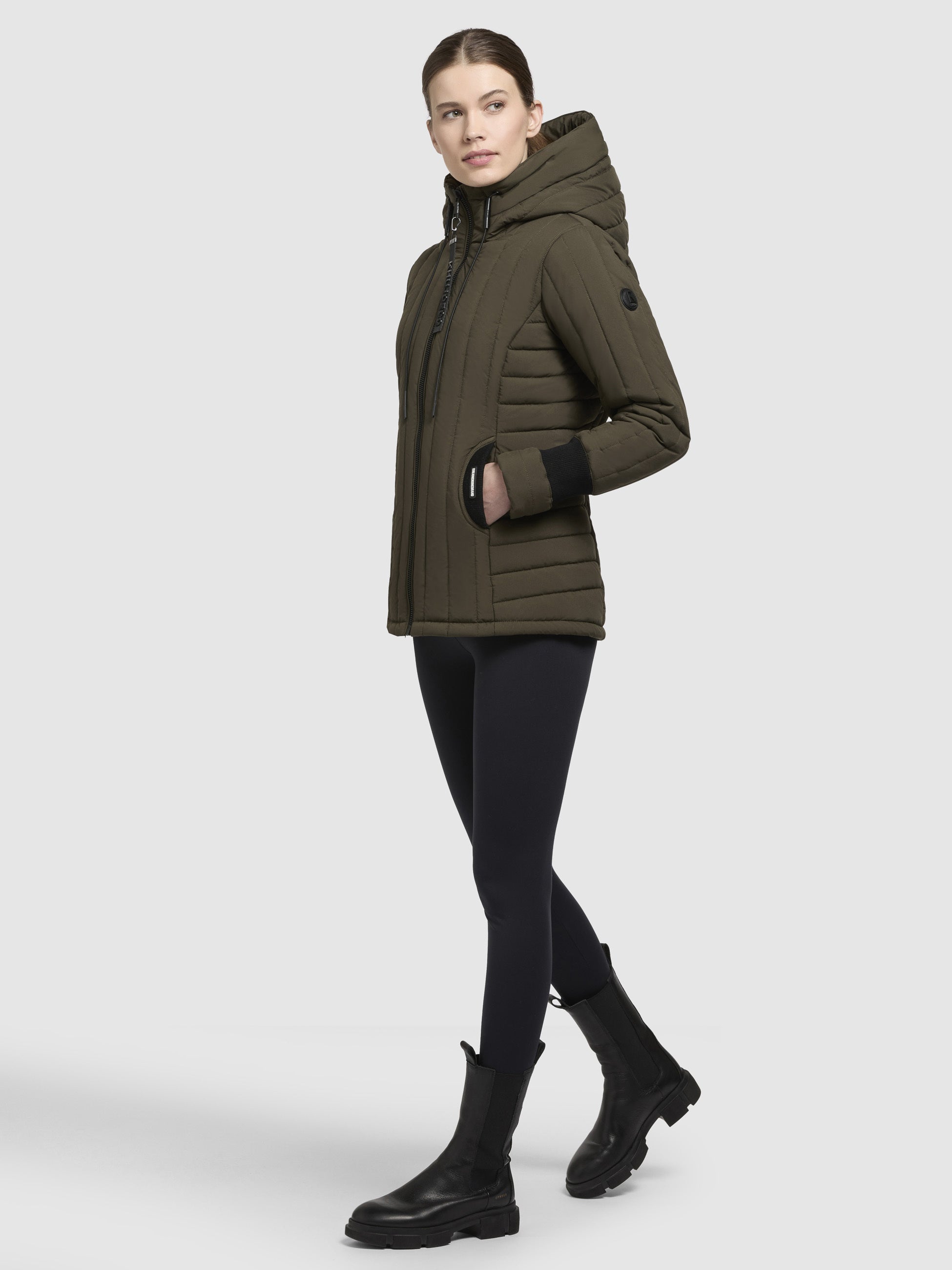 khujo-jacke-tweety-neo-khaki-steppjacke-h-ftlang-mit-strick image 2