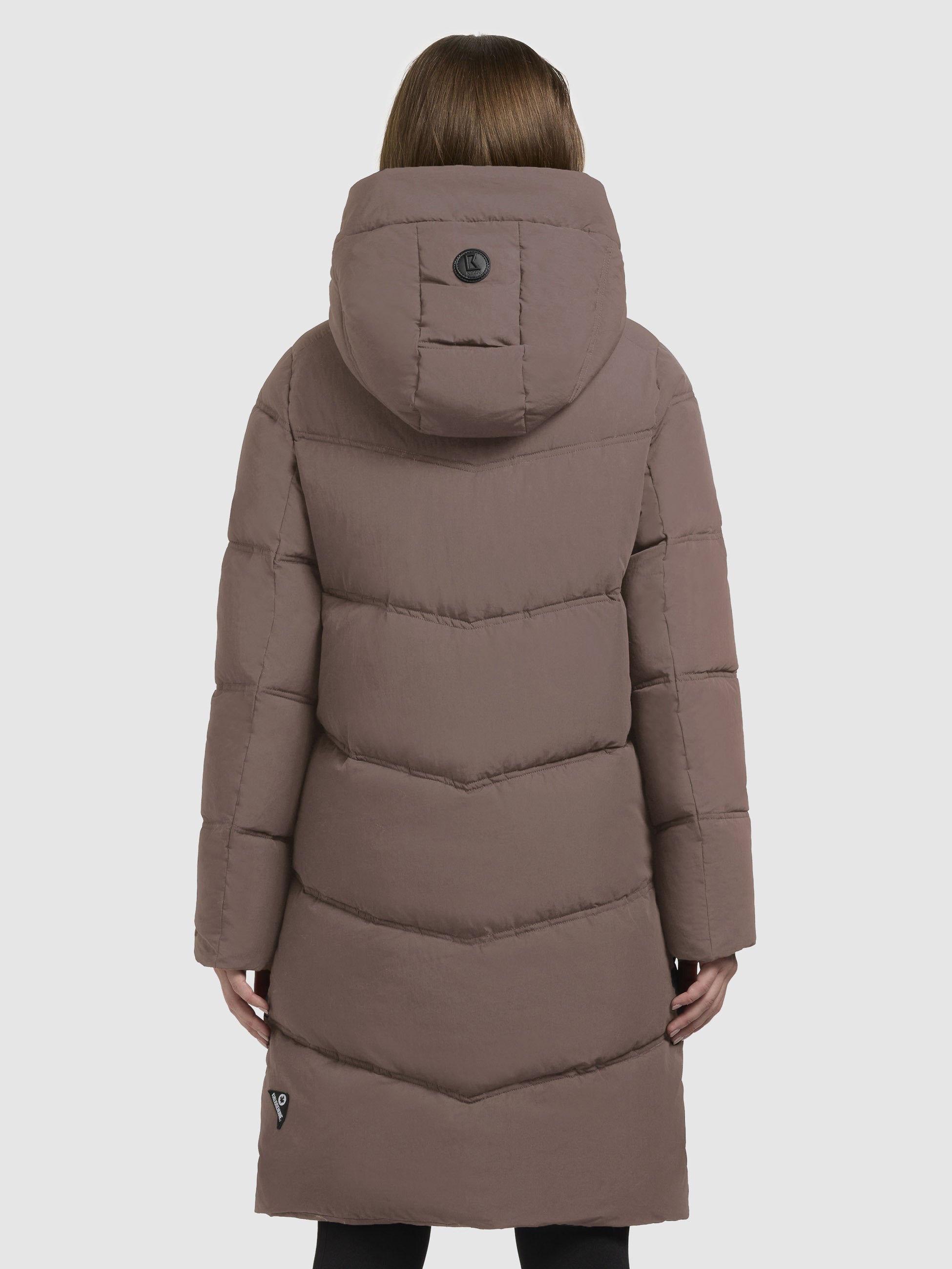 khujo-mantel-graya-taupe-dunkel-gesteppter-kurzmantel-regular-fit image 3
