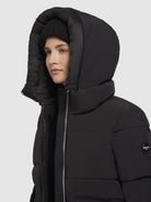 khujo-jacke-tira-schwarz-gesteppte-damen-kapuzenjacke image 7