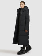 khujo-kaley-damen-coat-black-knielang-regular-fit image 6