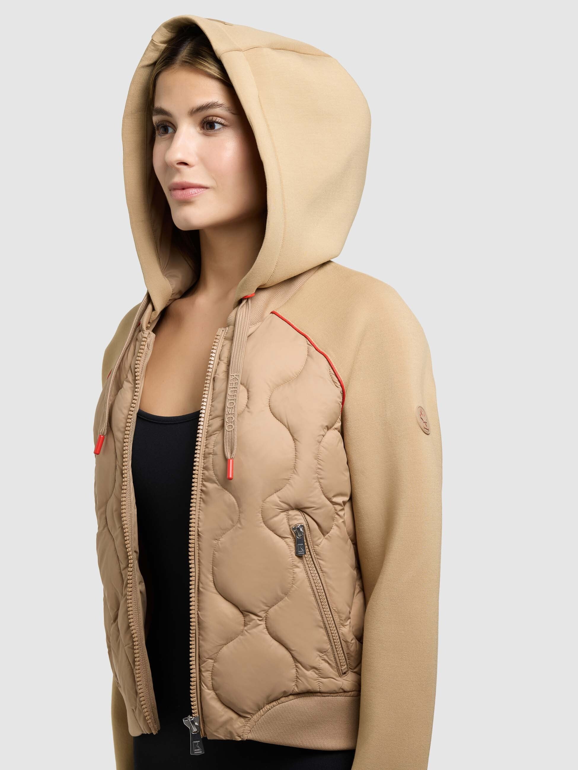 khujo-jacke-malaya-dark-camel-kurze-steppjacke-mit-materialmix image 7