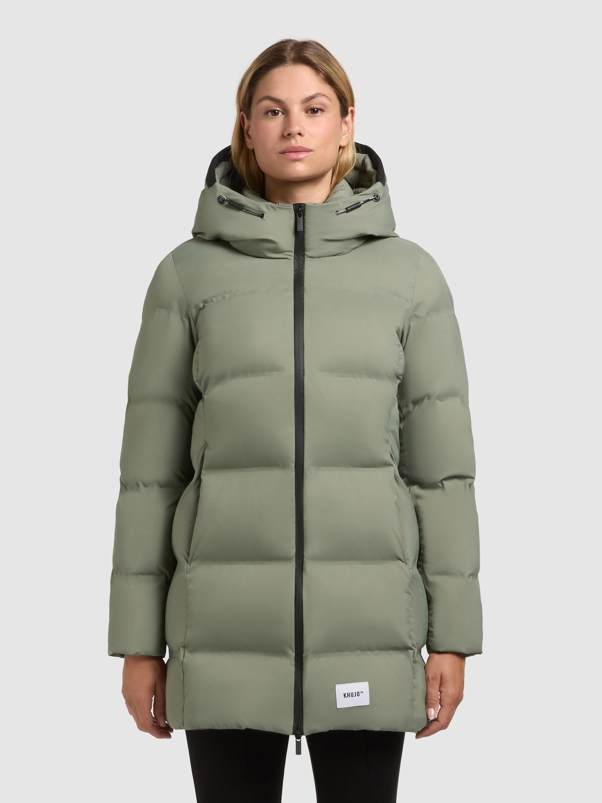 khujo-tanare3-damen-jacke-muted-green-wattierte-winter-steppjacke image 4