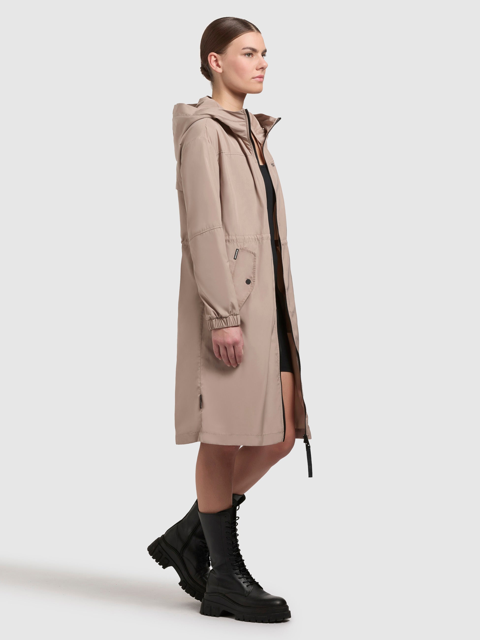 khujo-mantel-zlata-beige-sommerparka-knielang-mit-doppelter-kapuze-f-r-damen image 2