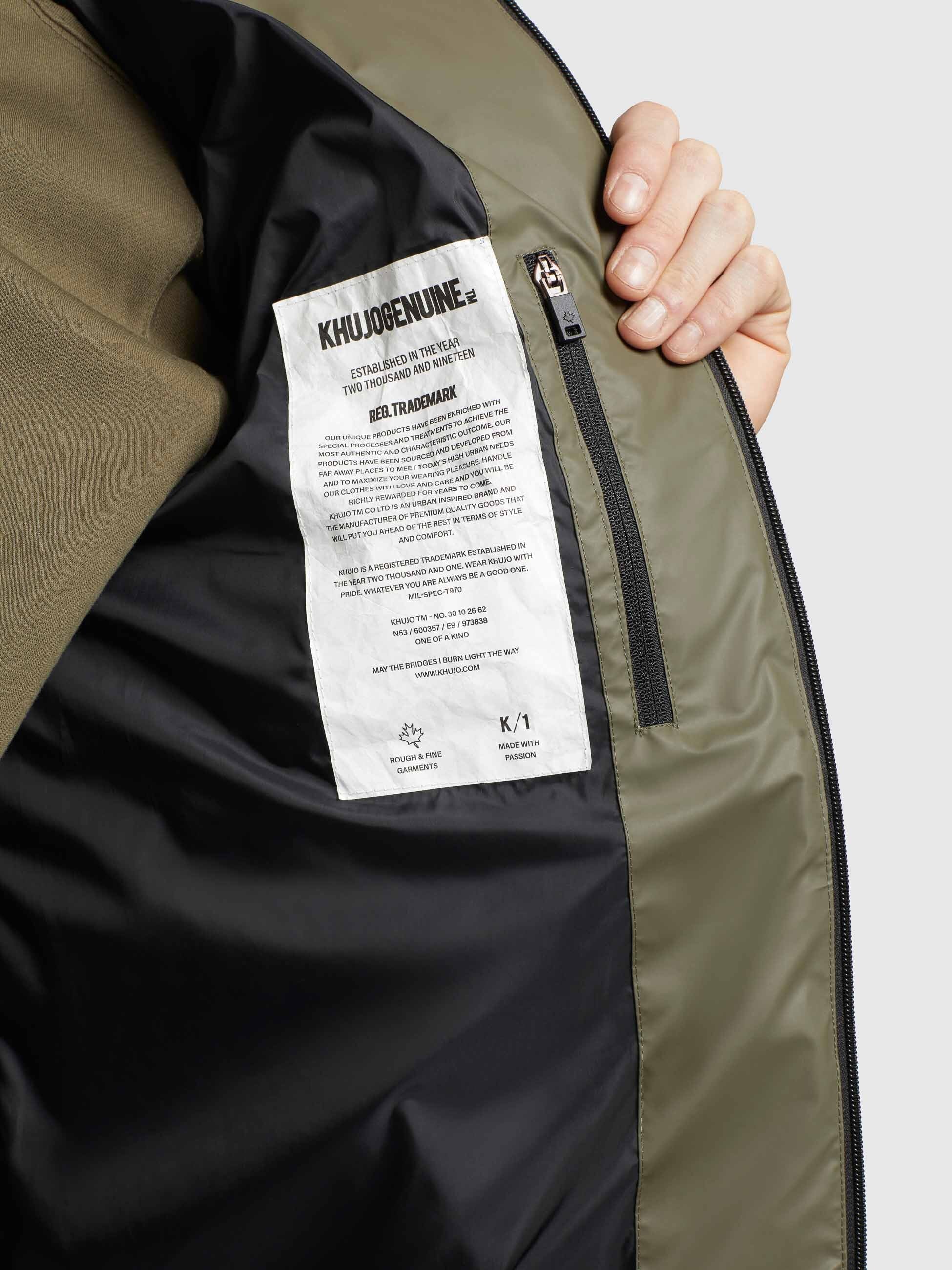 khujo-jacke-nabor-oliv-kurze-steppjacke-loose-fit-wasserabweisend image 7