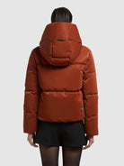 khujo-jacket-audrey-shiny-sienna-brown-damen-winterjacke image 3
