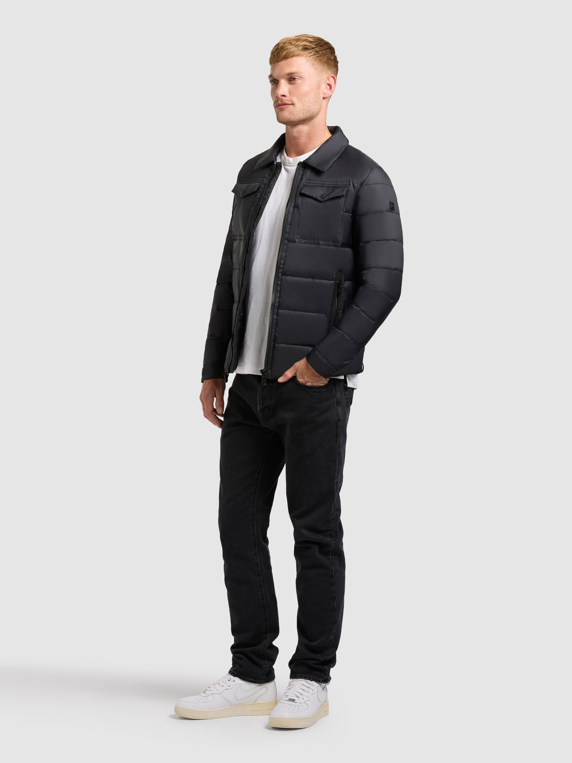 khujo-jacke-calzone-black-herren-steppjacke-leicht-wattiert image 2