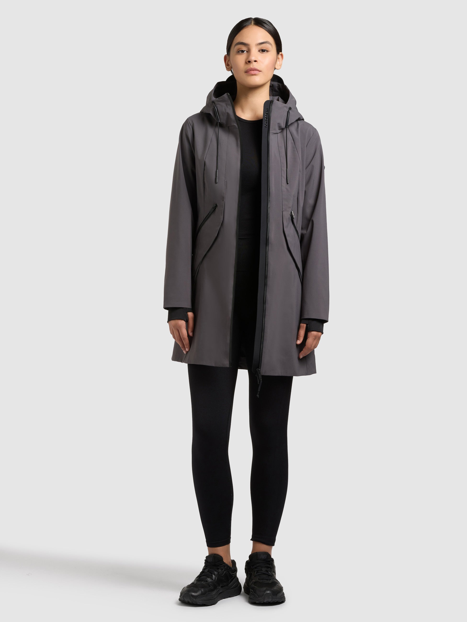 khujo-eiza-damen-sommerjacke-slate-grey-leichte-regenjacke-lang image 6