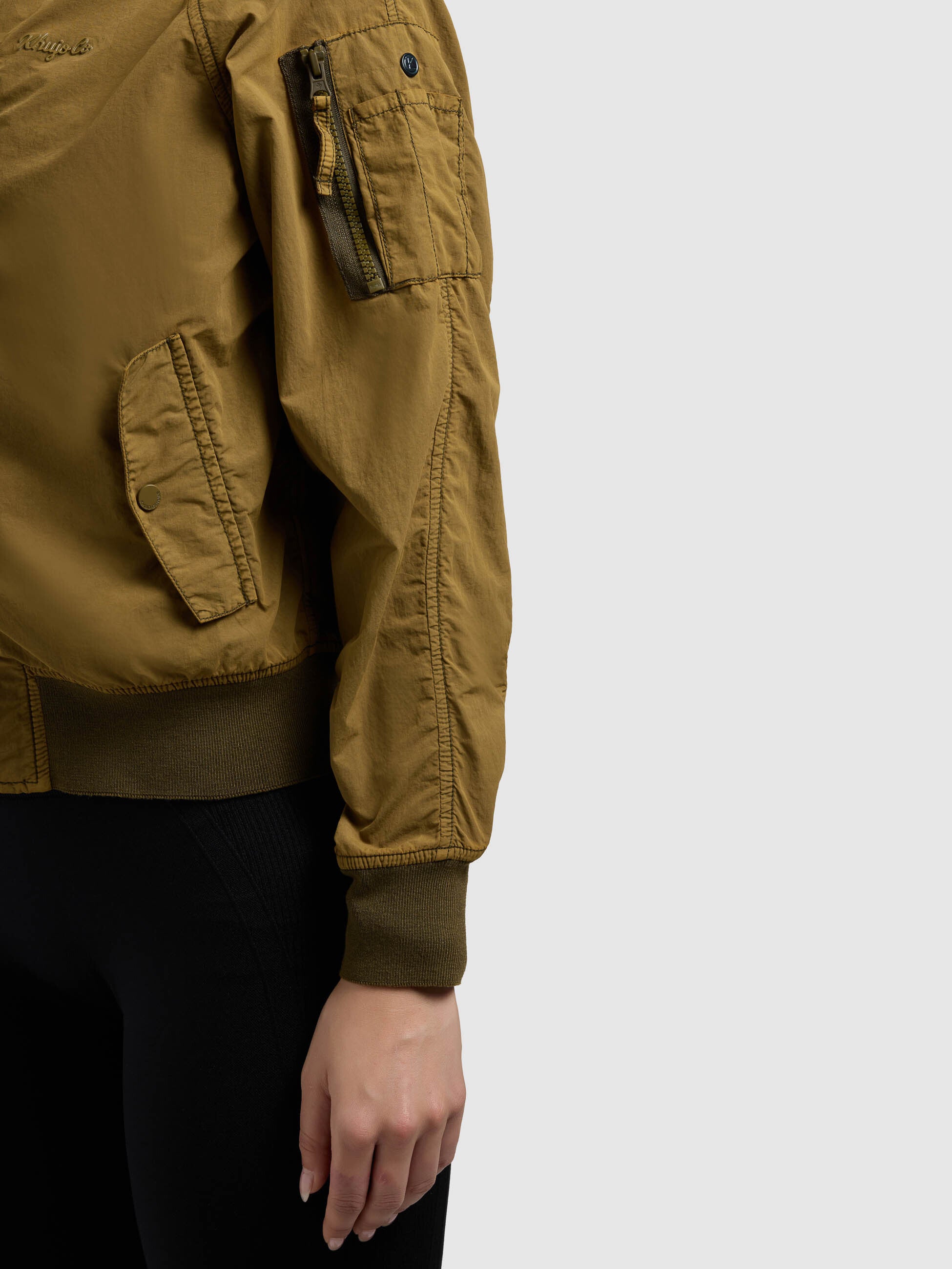 khujo-jacke-zaria-bomberjacke-canary-green-ungef-ttert image 8