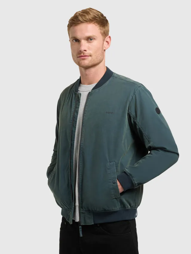 khujo-ulric-blousonjacke-atlantic-blue-college-jacke-im-used-look image 1