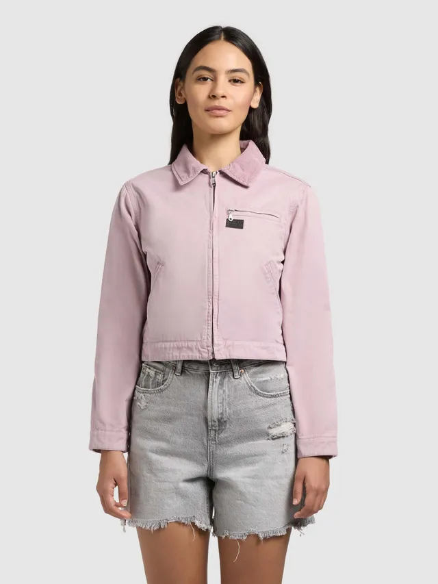 khujo-jacke-georgia-violet-cropped-sommerjacke-damen image 1