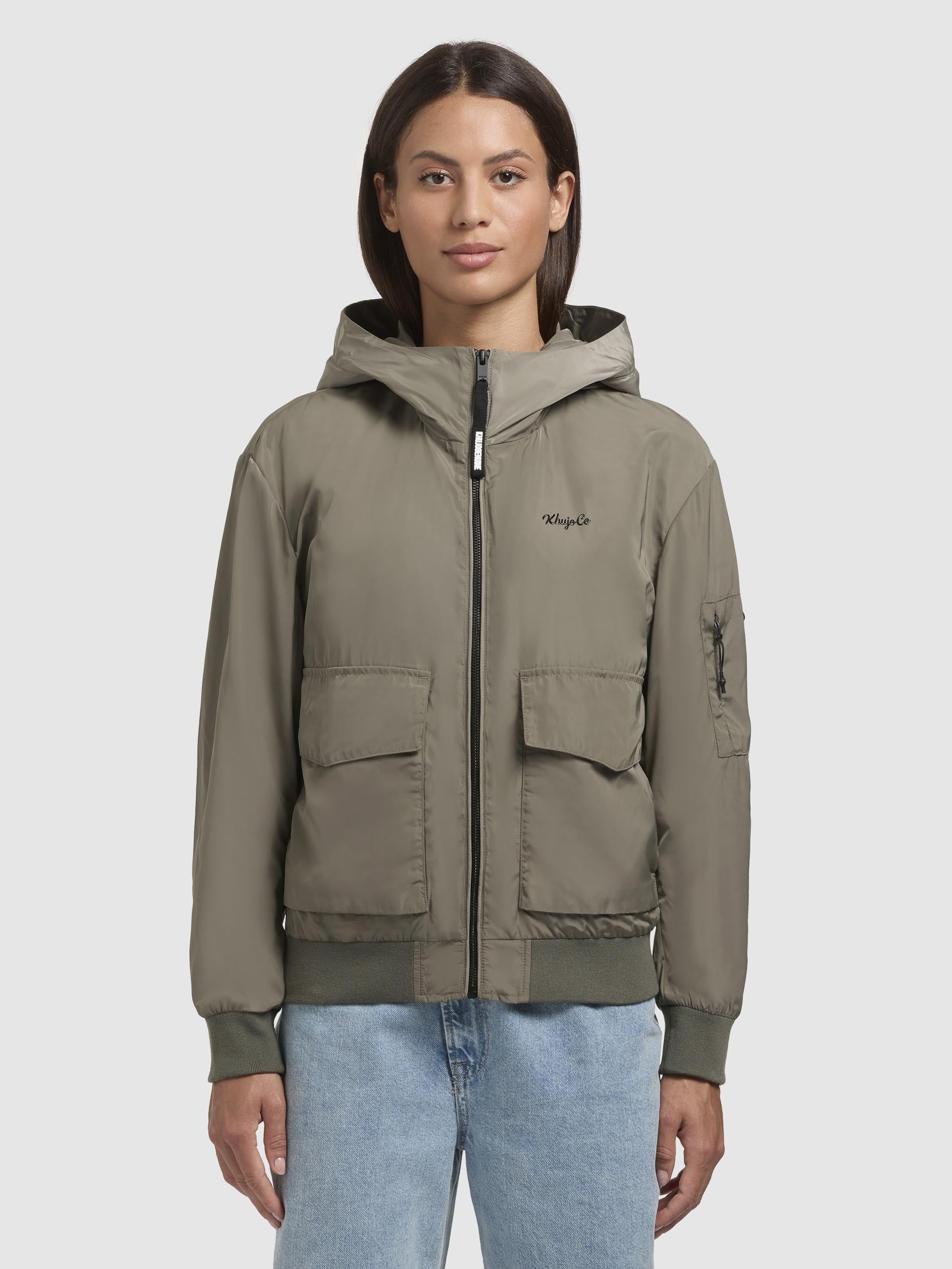 khujo-jacke-anov-graugr-n-damen-blouson-bomberjacke image 4