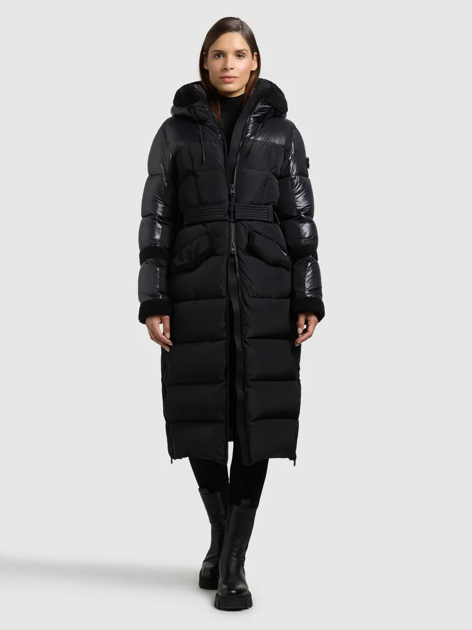 khujo-julita2-damen-steppmantel-black image 1