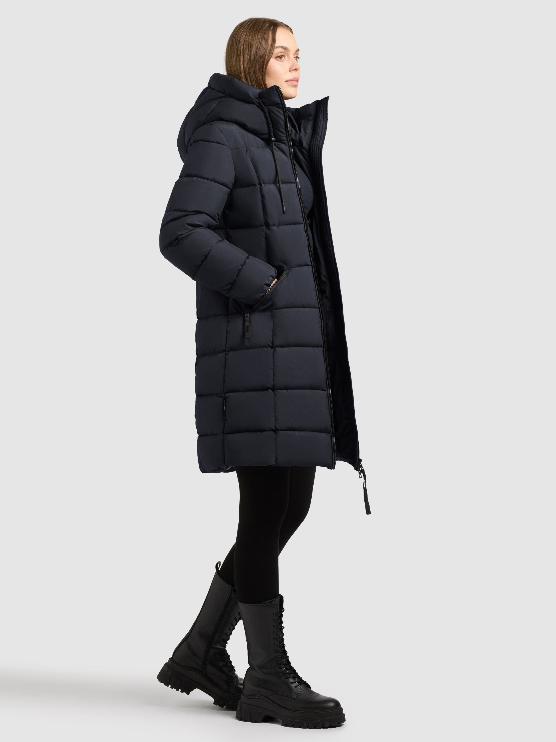 khujo-arlene-port-blue-damen-steppmantel-winterparka-slim-fit image 6