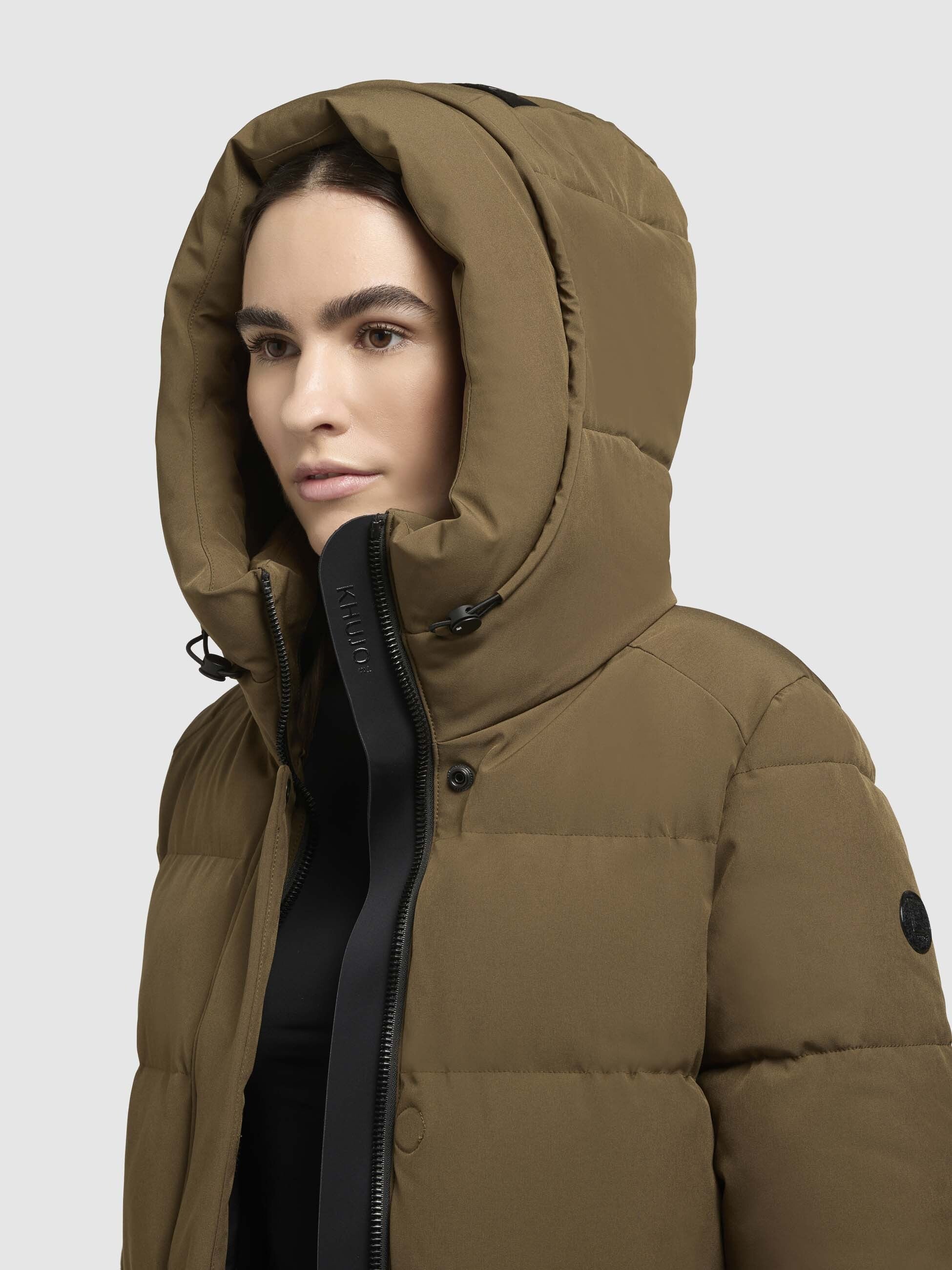 khujo-mantel-lola-damen-kurz-steppmantel-regular-fit-khaki image 7