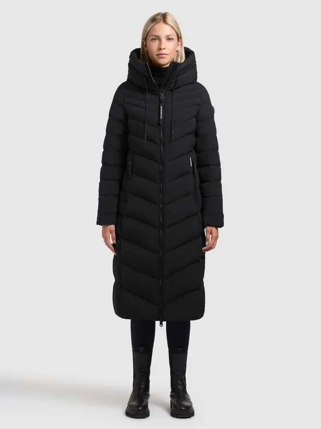 khujo-mantel-stoane2-steppmantel-black-damen-wadenlang image 1