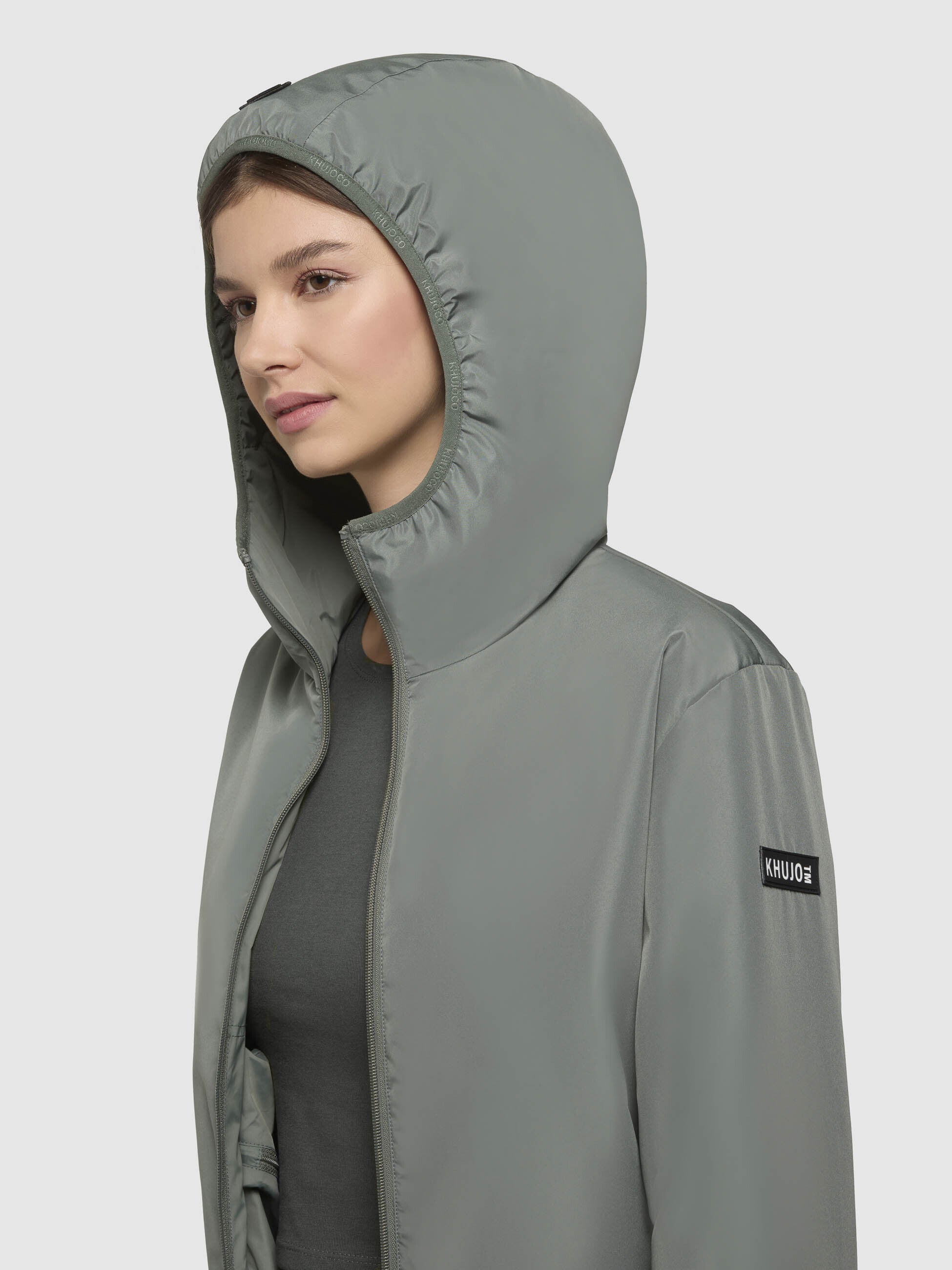 khujo-jacke-shelly-with-bag-gr-ngrau-damen-blouson-ultraleicht-mit-tasche image 7