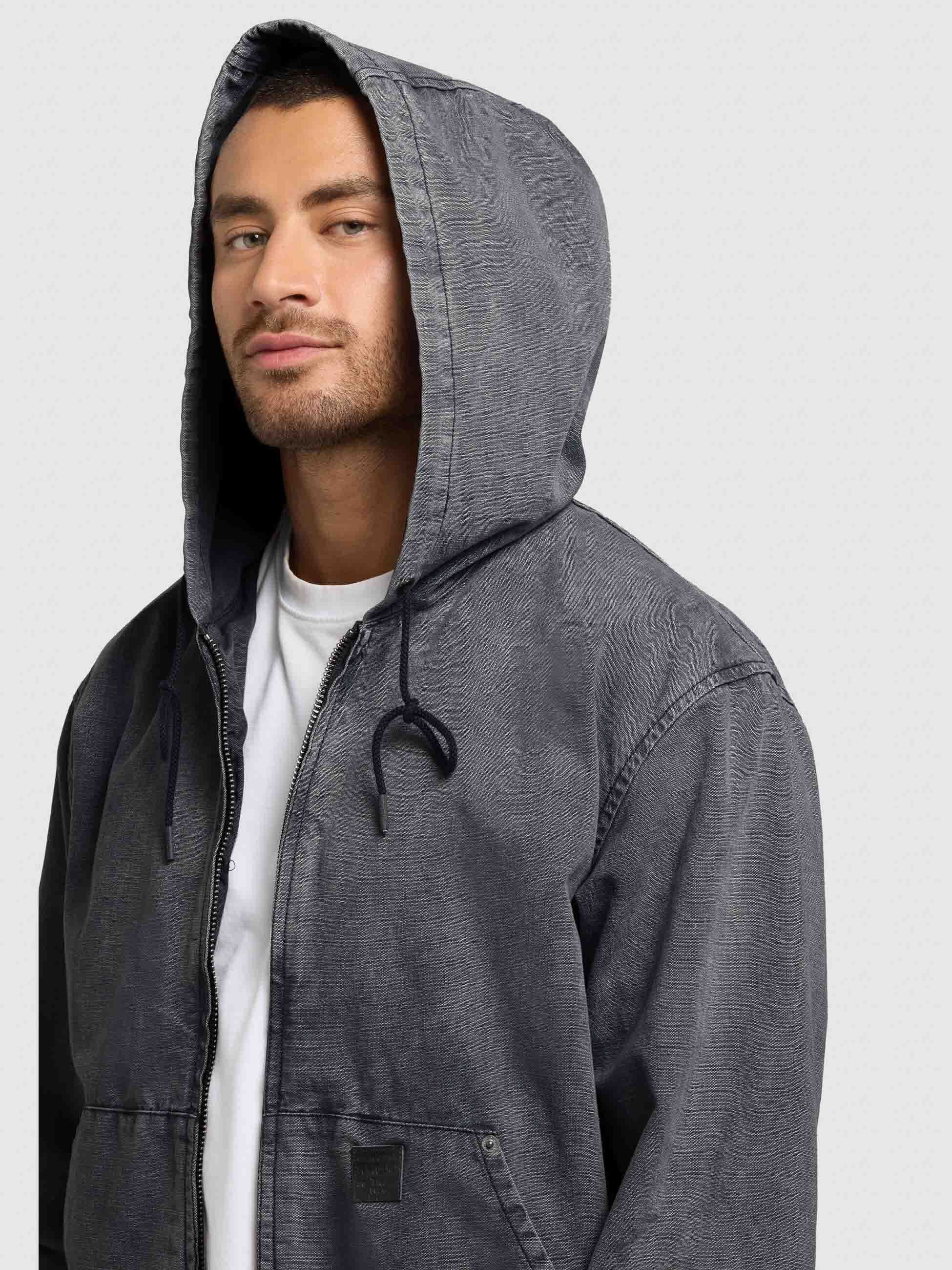 khujo-jacke-darrel-oxford-blue-kapuzenjacke-aus-baumwoll-canvas image 8
