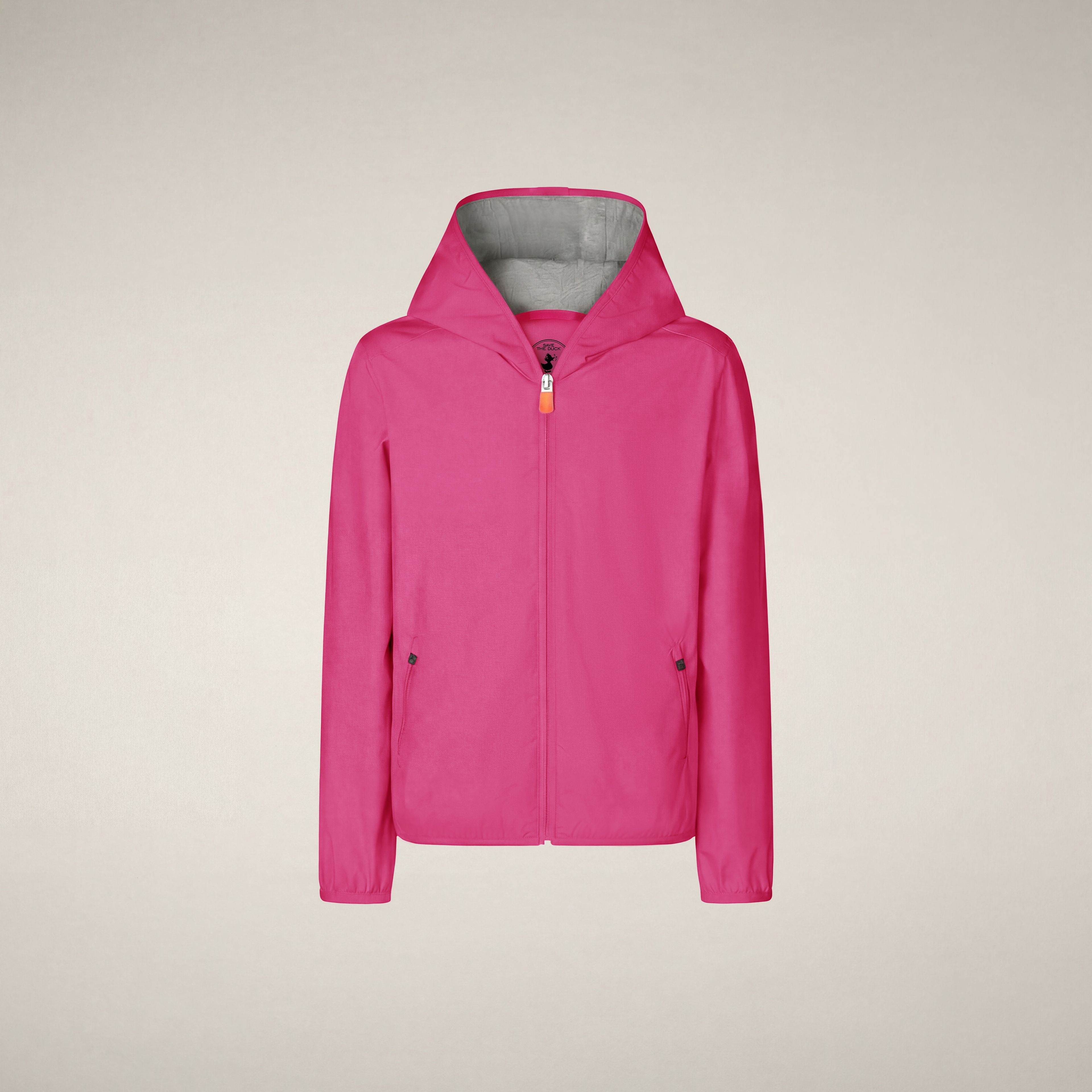 save-the-duck-jules-kinder-regenjacke-fuchsia-pink-mit-kapuze image 1