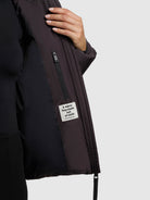 khujo-jacke-audrey-matt-moody-plum-damen-loose-fit image 8