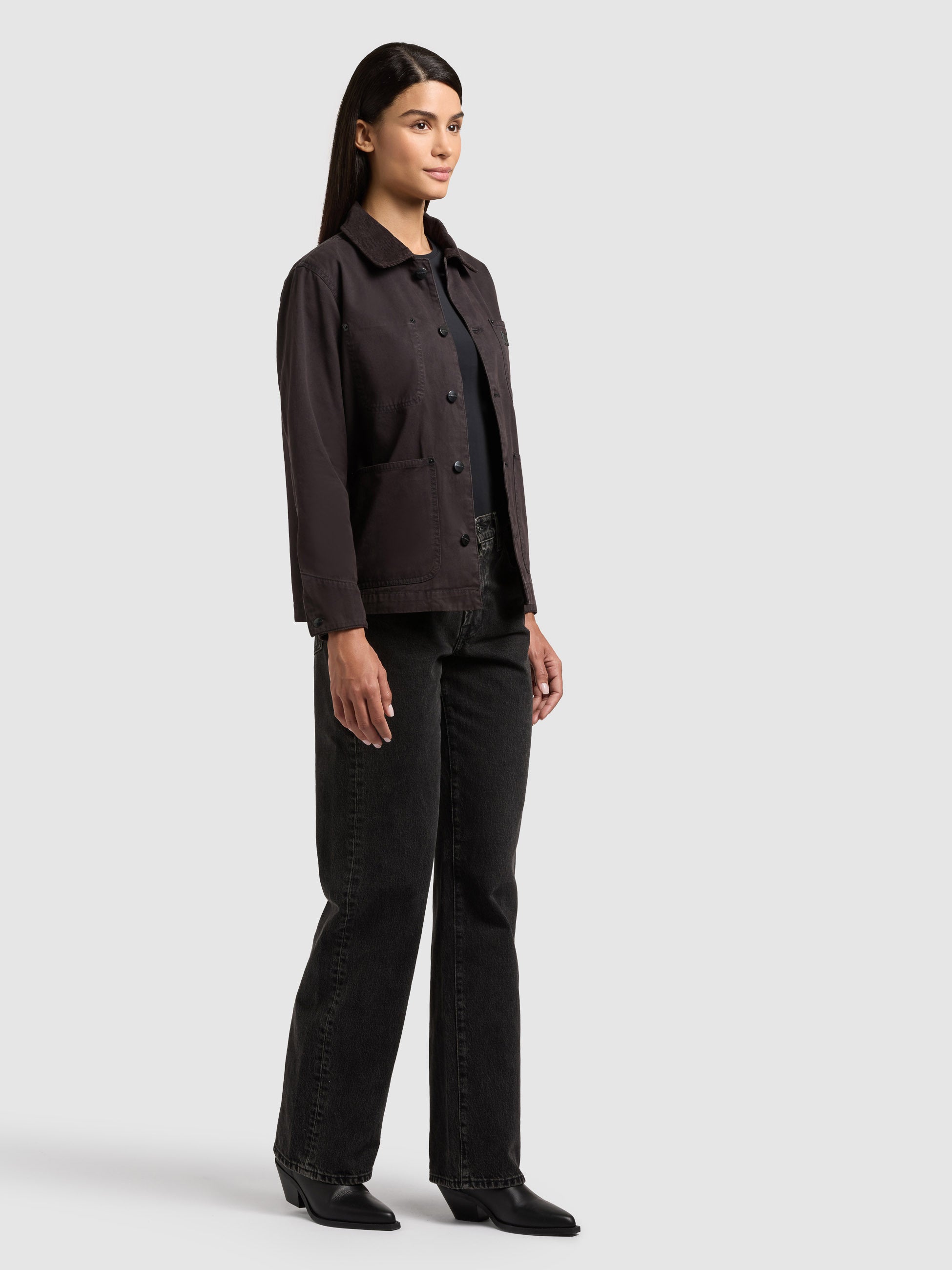 khujo-jacke-suzy-black-damen-fieldjacket-aus-baumwoll-twill image 6