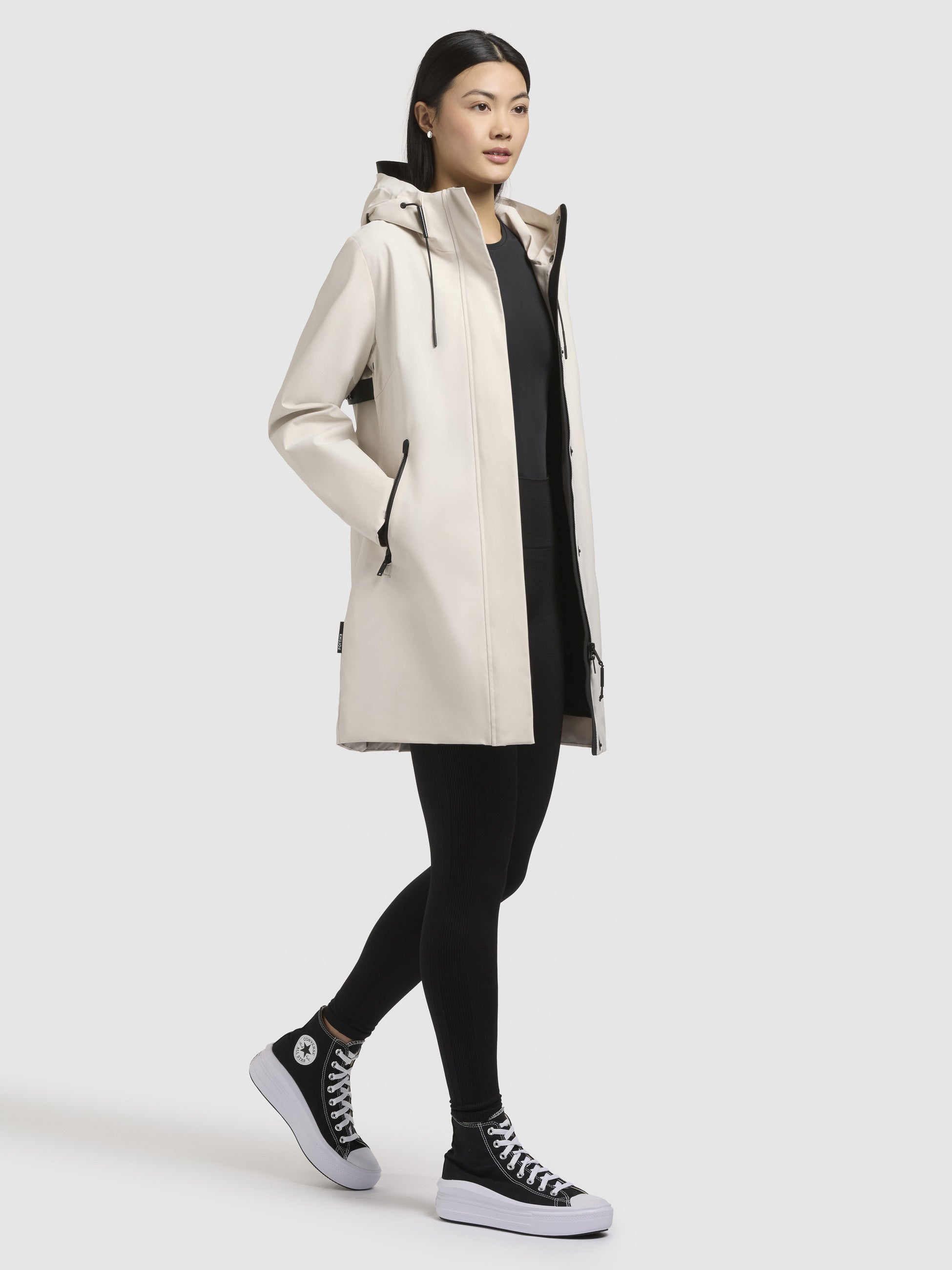 khujo-jacke-izaf3-naturwei-wasserabweisende-sommerjacke-mit-kapuze image 6