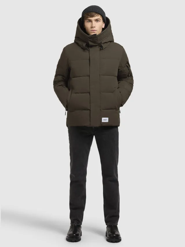 khujo-bard-damen-jacke-steppjacke-khaki-mit-kapuze image 1