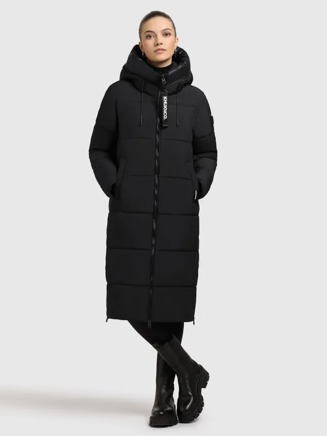 khujo-mantel-nalu-black-wattierter-steppmantel-knielang-f-r-damen image 1