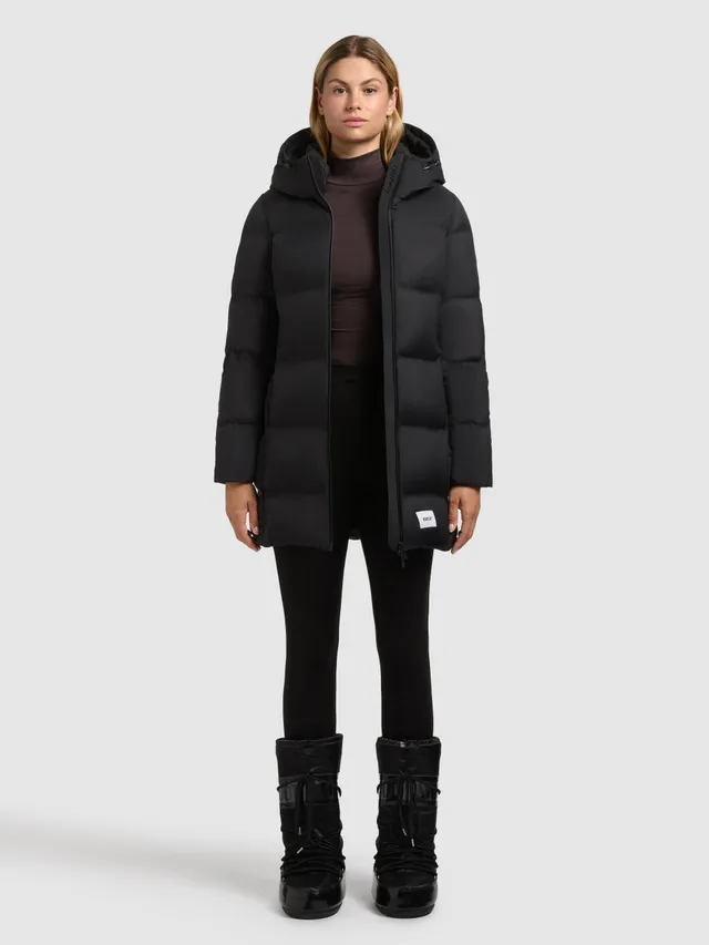 khujo-tanare3-damen-steppjacke-black-schwarz-regular-fit-winterjacke-mit-kapuze image 1