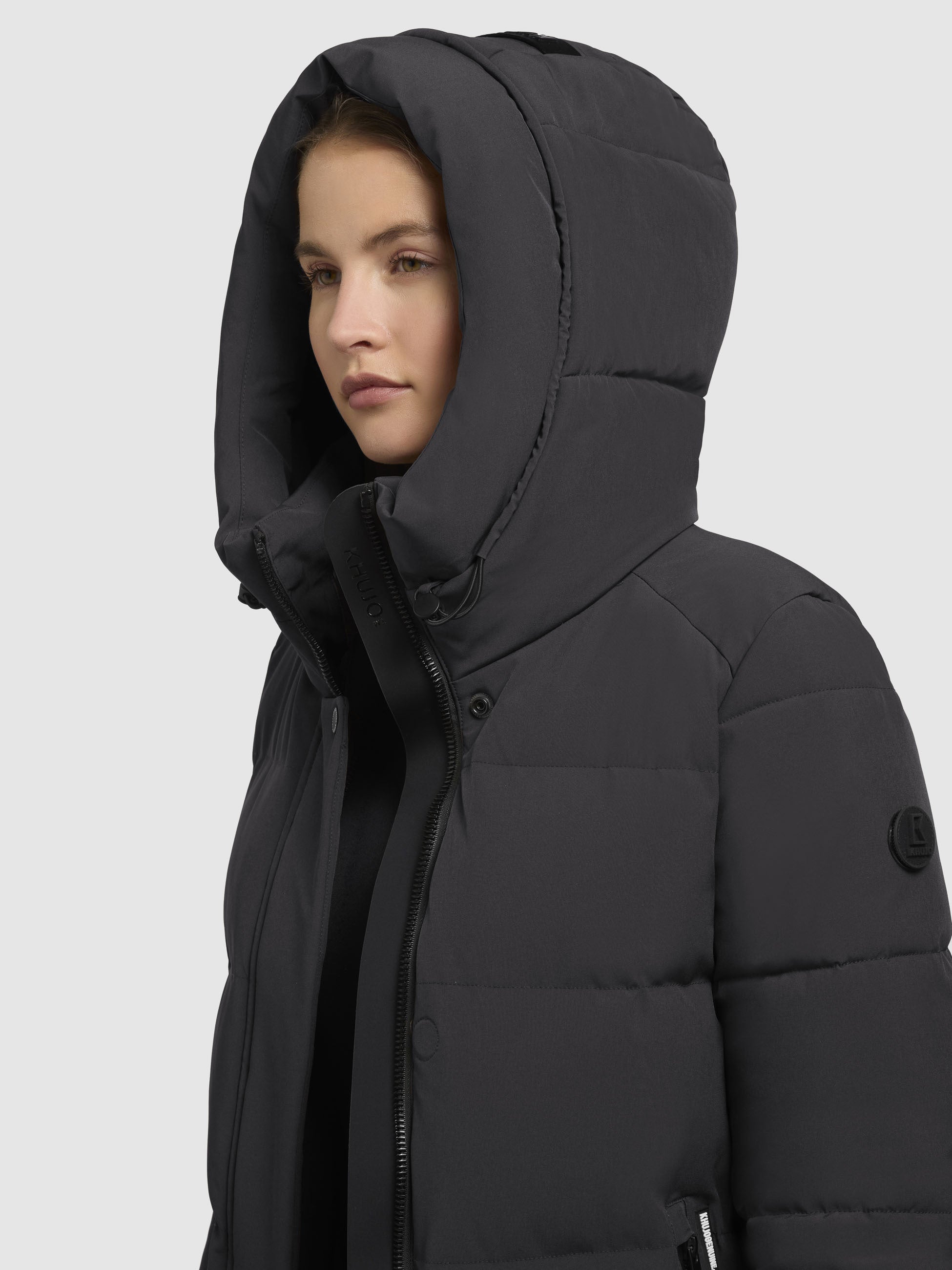 khujo-mantel-lola-dunkelgrau-wattierter-stepp-kurzmantel-damen-regular-fit image 7