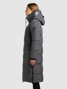 khujo-coat-nalu-steel-grey-knielanger-damen-steppmantel image 5