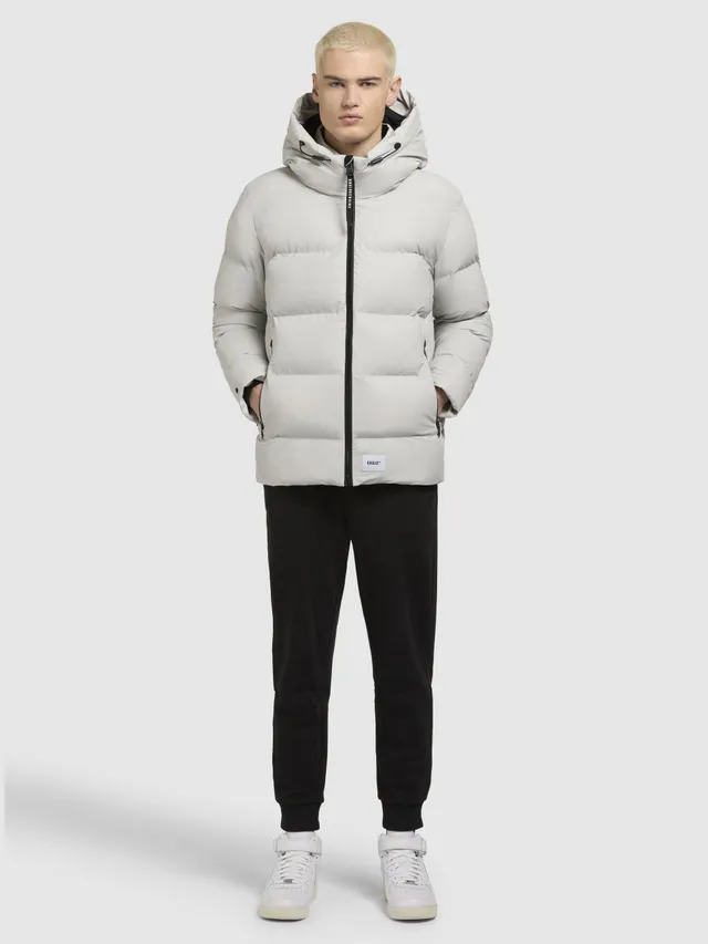 khujo-jacke-dover-hellgrau-steppjacke-h-ftlang-mit-kapuze image 1