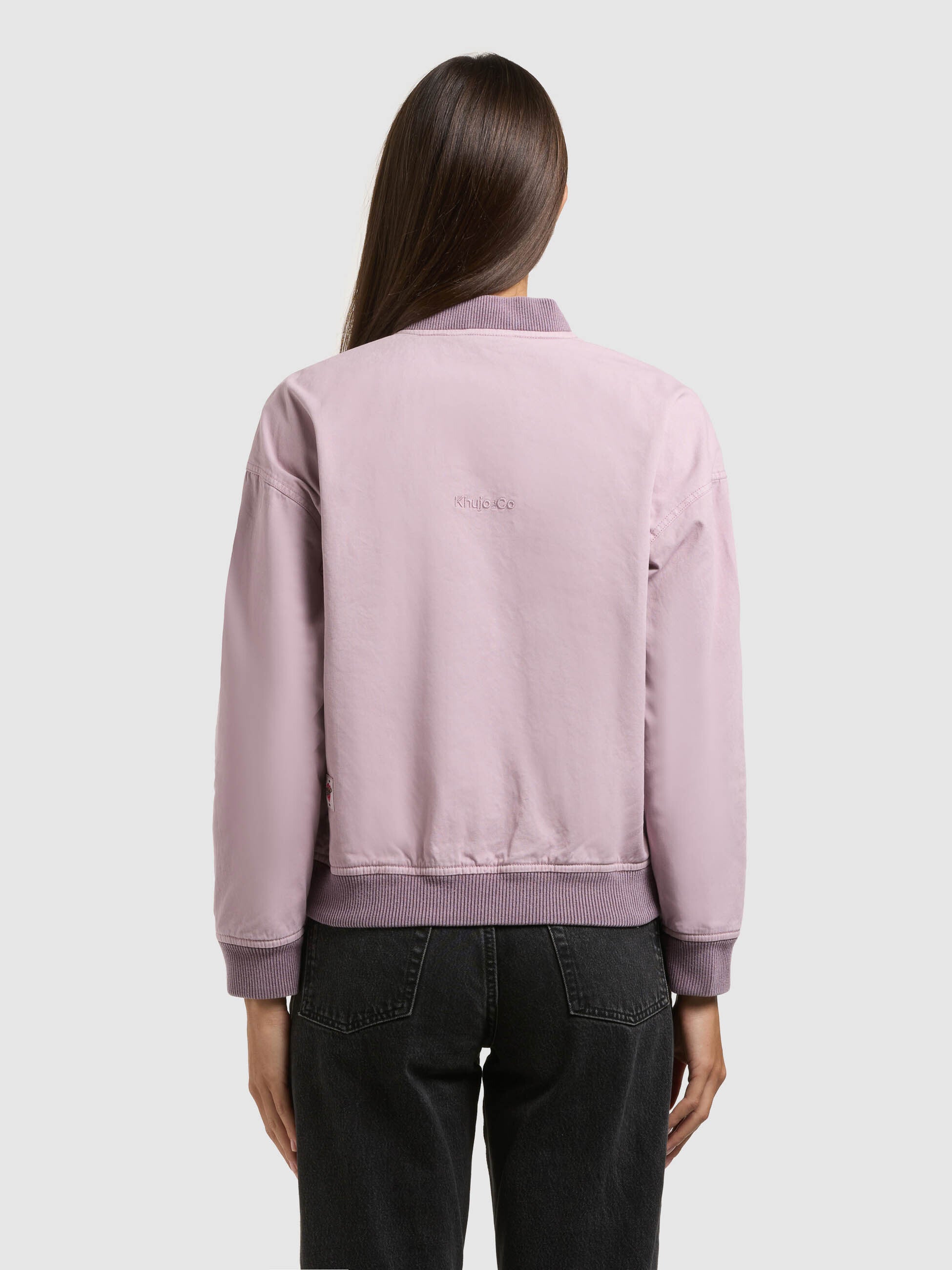 khujo-jacke-inie-violet-damen-blouson-bomberjacke-aus-baumwoll-twill image 3
