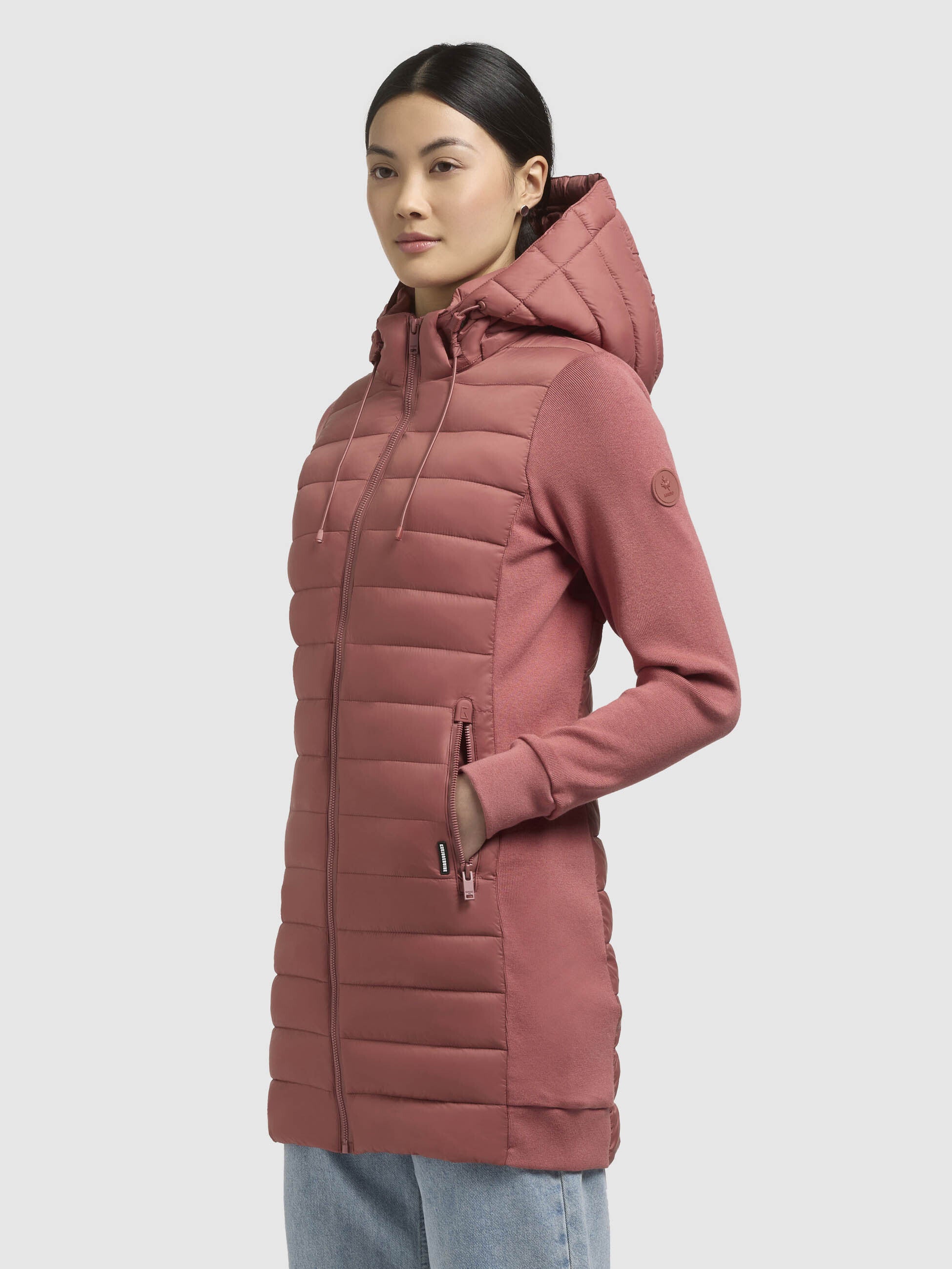 khujo-jacke-etele-rostrot-leichte-steppjacke-im-materialmix-mit-abnehmbarer-kapu image 5