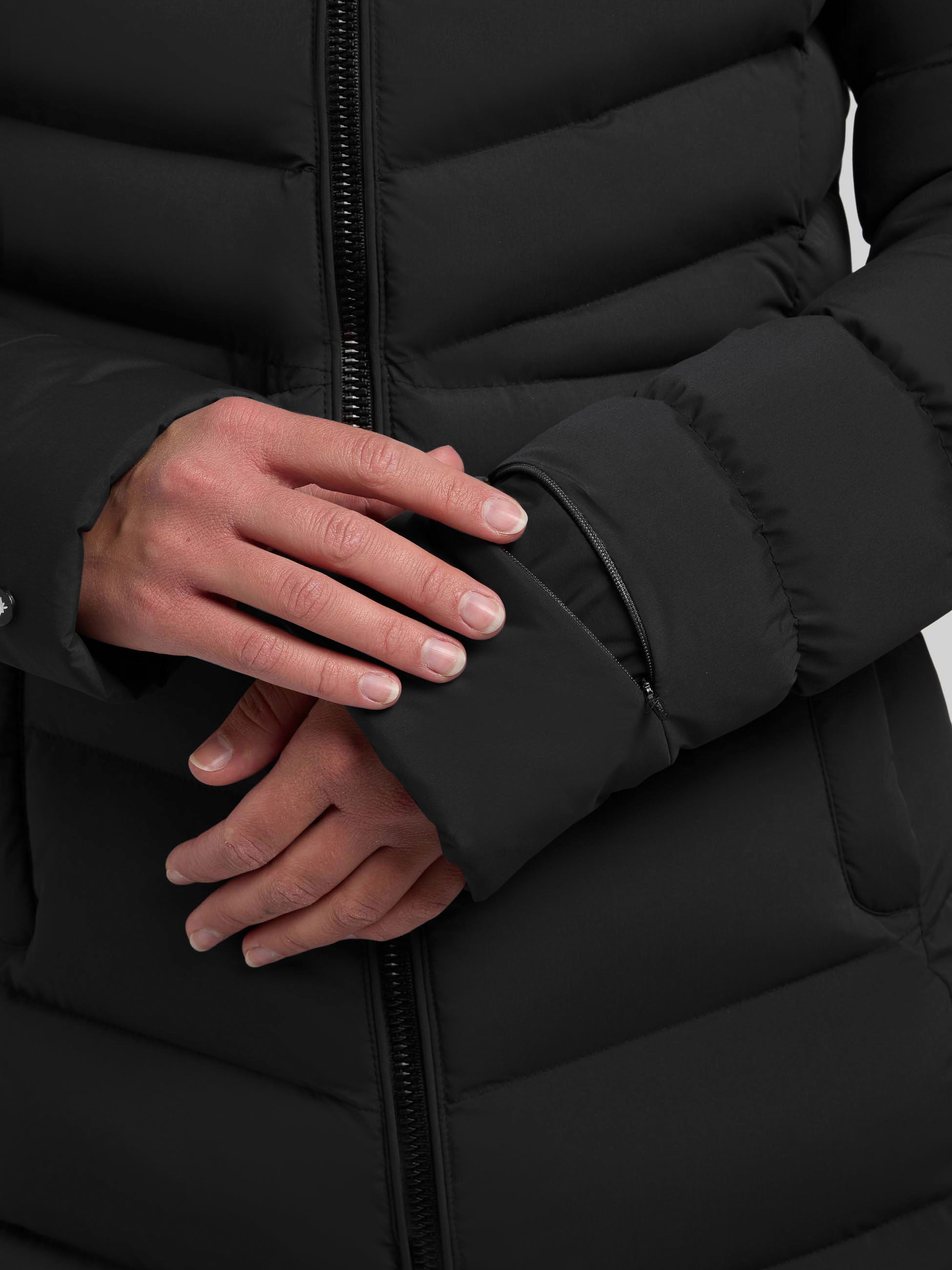 khujo-mantel-tuhani5-black-steppmantel-damen-slim-fit-kurz image 8