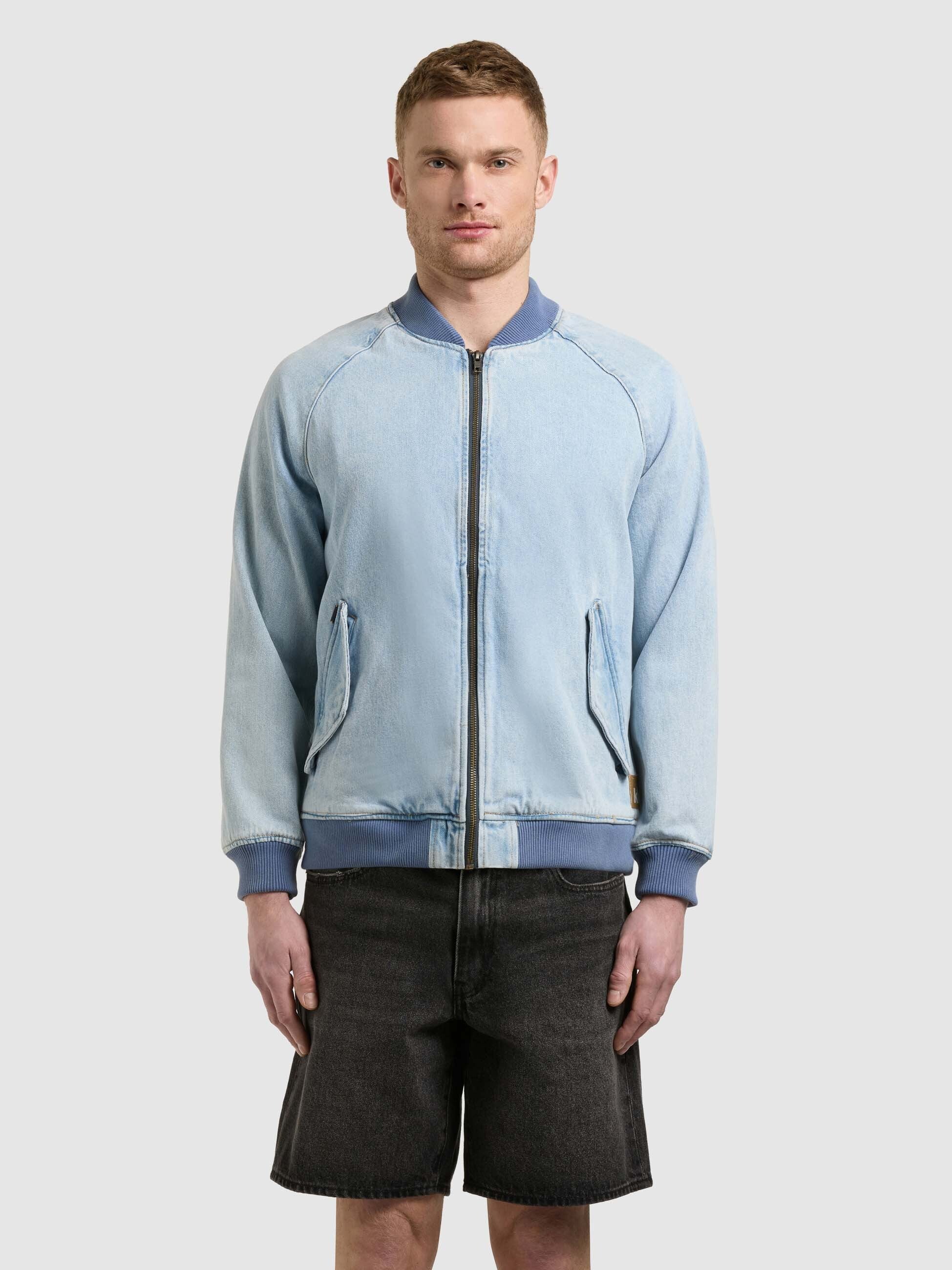 khujo-jeansjacke-cahill-light-blue-blouson-aus-baumwoll-denim image 4