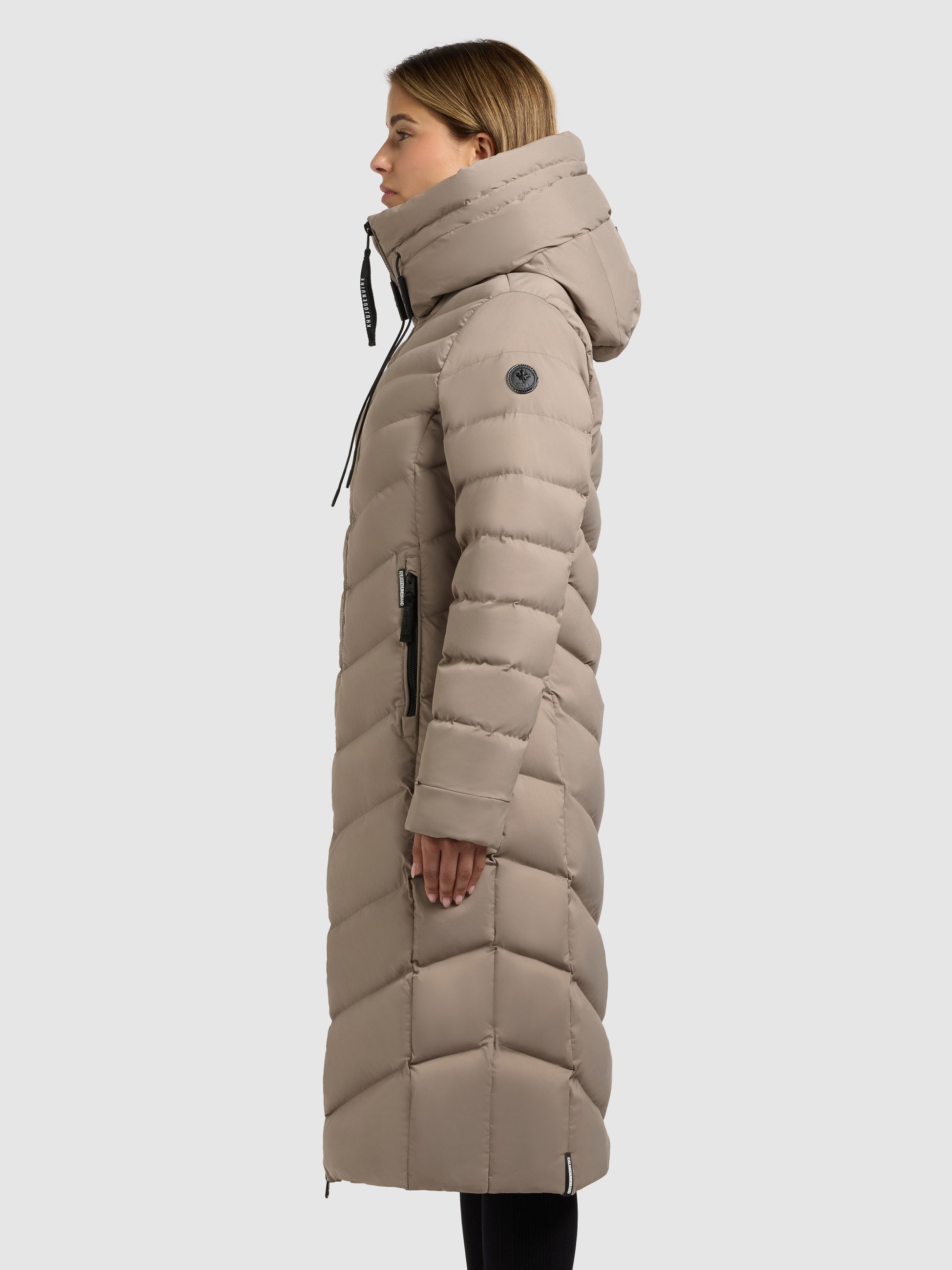 khujo-mantel-stoane2-greige-wadenlanger-damen-steppmantel-regular-fit image 5