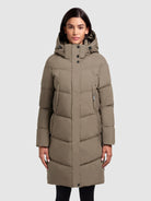 khujo-coat-graya-damen-stepp-kurzmantel-smoke-olive-mit-kapuze image 4