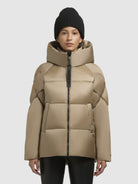 khujo-jacket-isett-sand-damen-steppjacke-gl-nzend-mit-rucksacktr-gern image 4