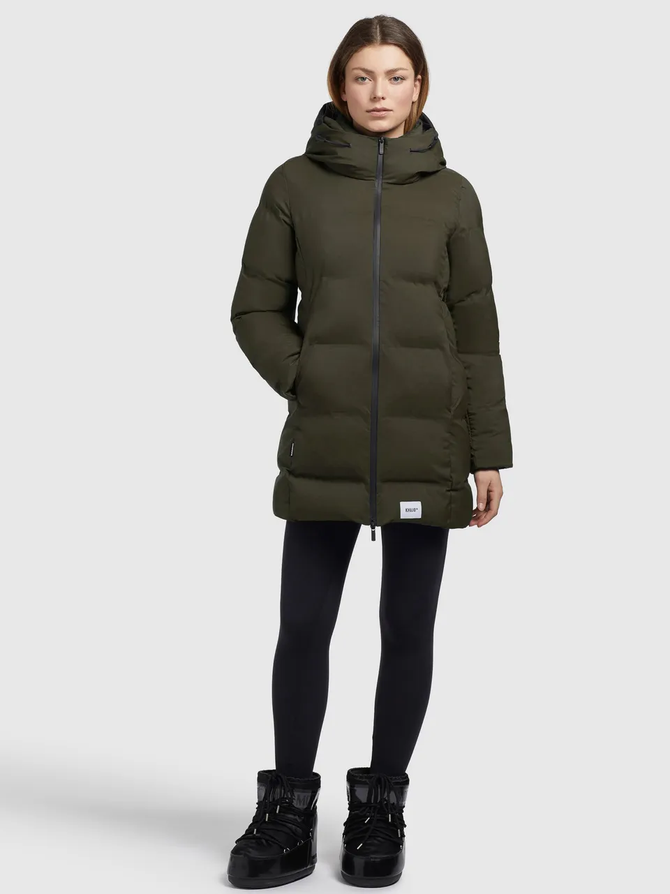 khujo-jacke-tanare2-khaki-damen-steppjacke image 1