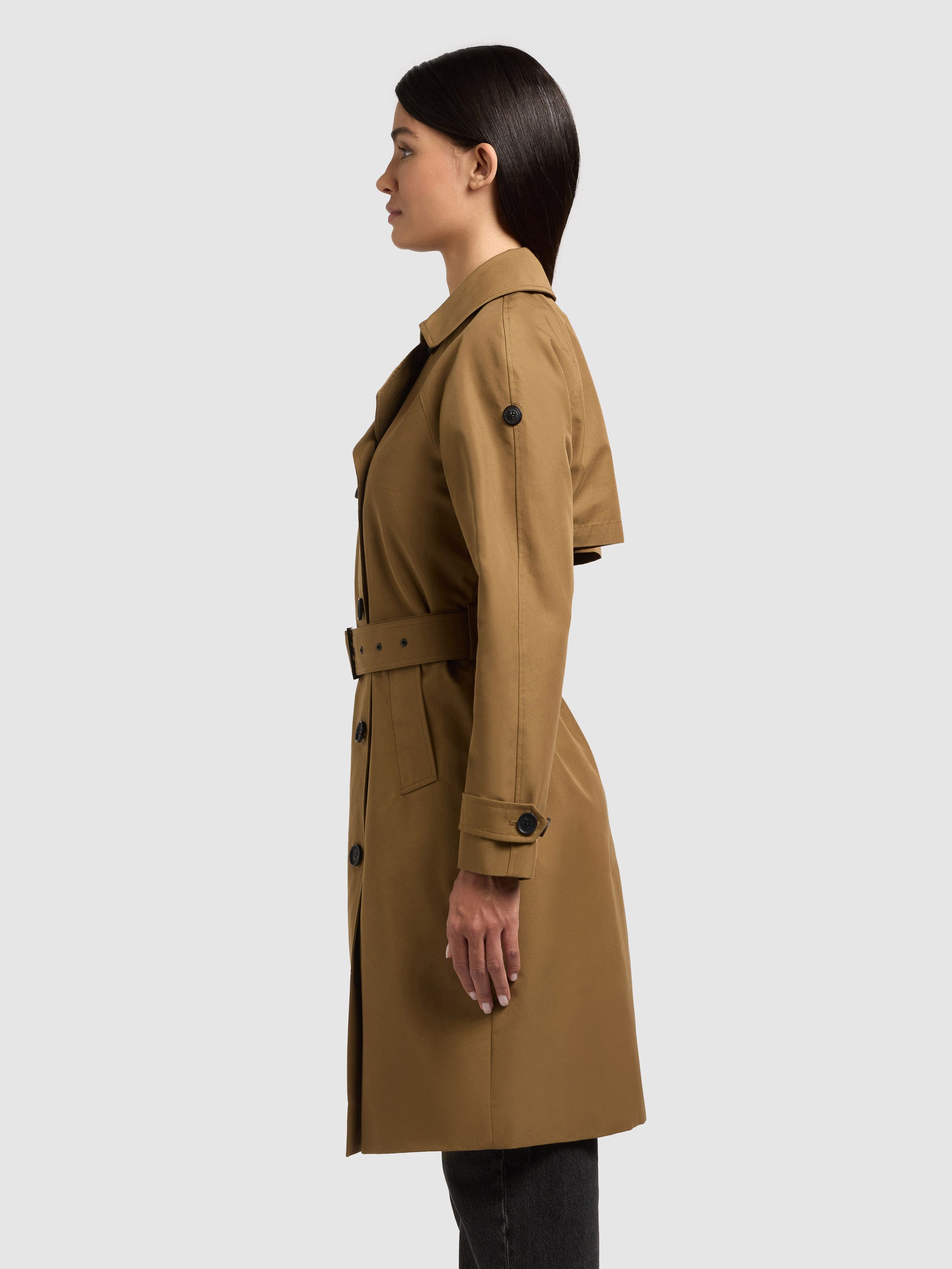 khujo-mantel-rula2-canary-green-trenchcoat-baumwollmix image 5